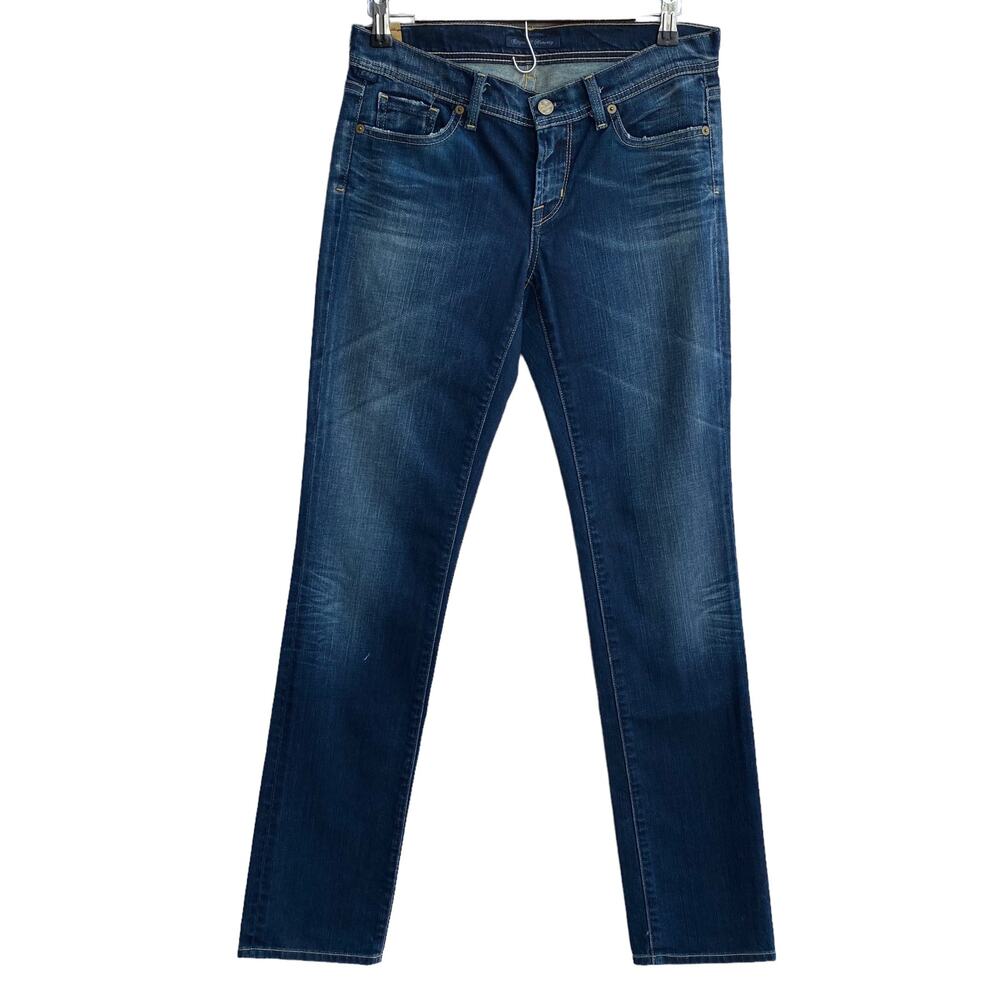 Citizens of Humanity Slim Straight Low Rise Jeans Dark Wash 28 NWOT
